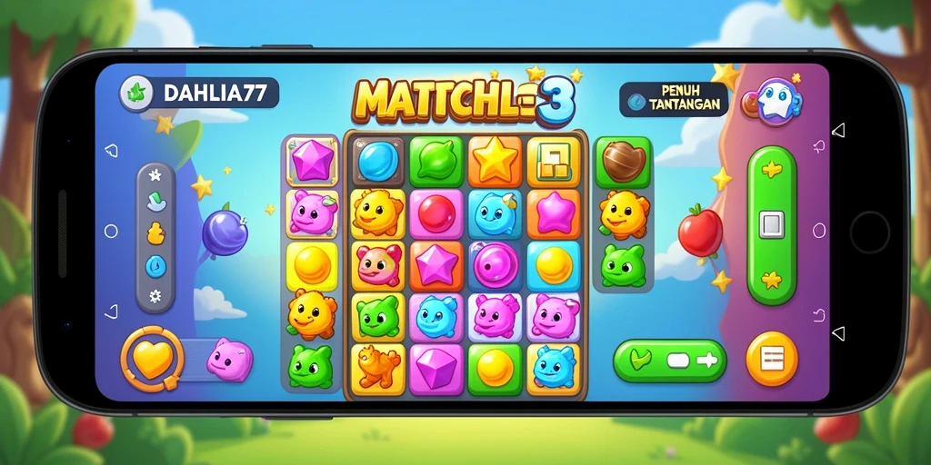 Tampilan gameplay DAHLIA77 yang memukau dan penuh warna.