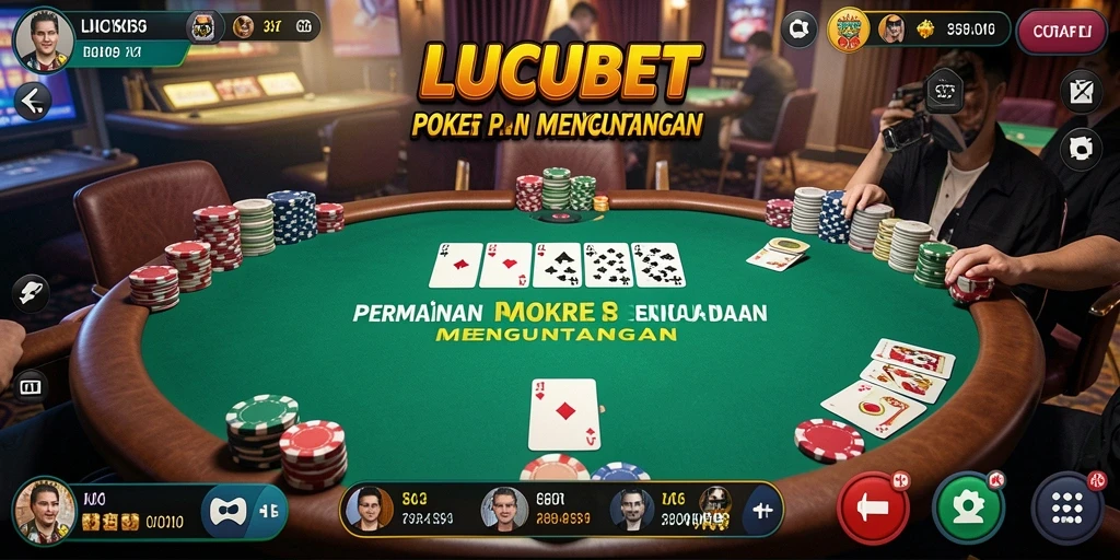 Tampilan permainan Poker yang menarik di LUCUBET.