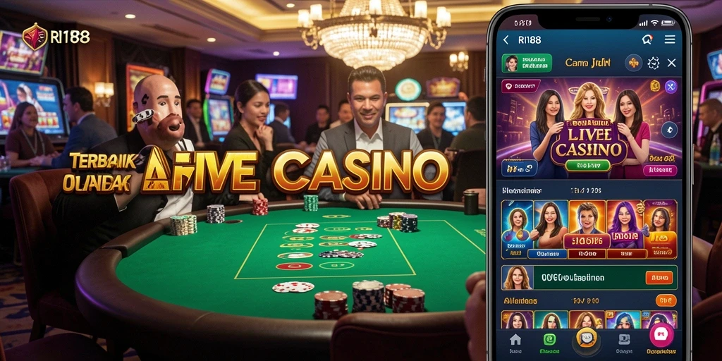 Tampilan gameplay Live Casino yang menegangkan dan interaktif.
