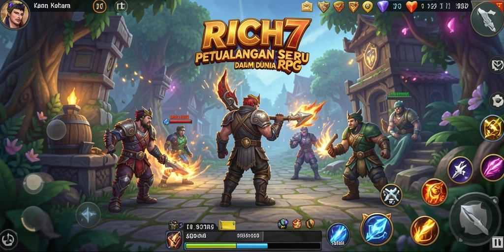 Screenshot RICH7 menampilkan gameplay seru di dunia RPG.