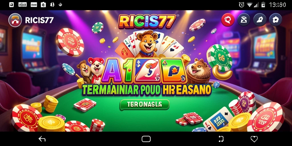 Tampilan menarik gameplay RICIS77 dengan grafis kasino yang memukau.