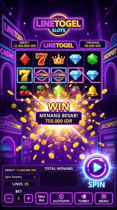 Tampilan antarmuka linetogel yang menarik dan intuitif.
